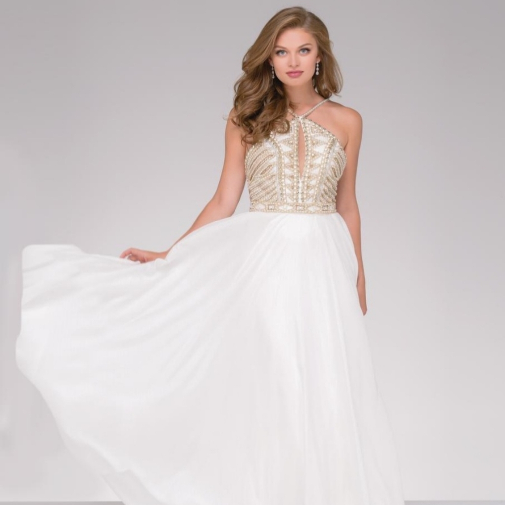 Jovani white gown size 0